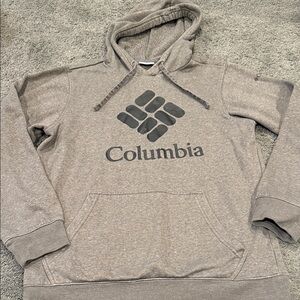 Columbia Heather Gray Logo Hoodie
